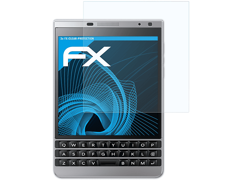 Edition) Blackberry Silver FX-Clear Passport ATFOLIX 3x Displayschutz(für
