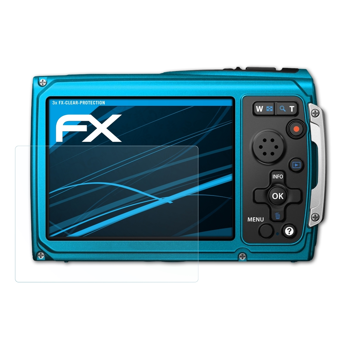 ATFOLIX 3x FX-Clear Displayschutz(für Olympus TG-320)