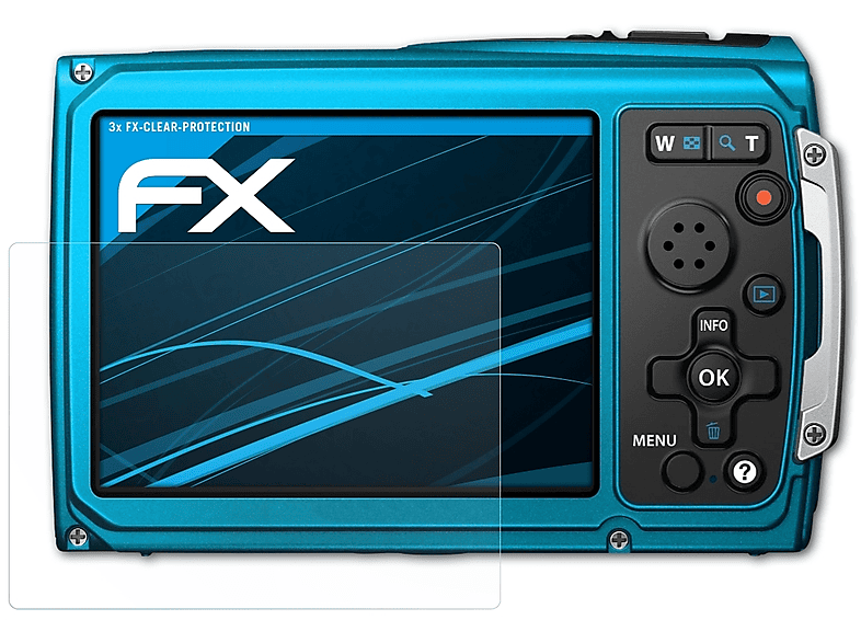 Displayschutz(für ATFOLIX FX-Clear Olympus TG-320) 3x
