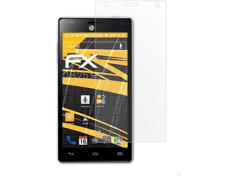 ATFOLIX 3x FX-Antireflex Displayschutz(für LG Optimus 4X HD (P880))