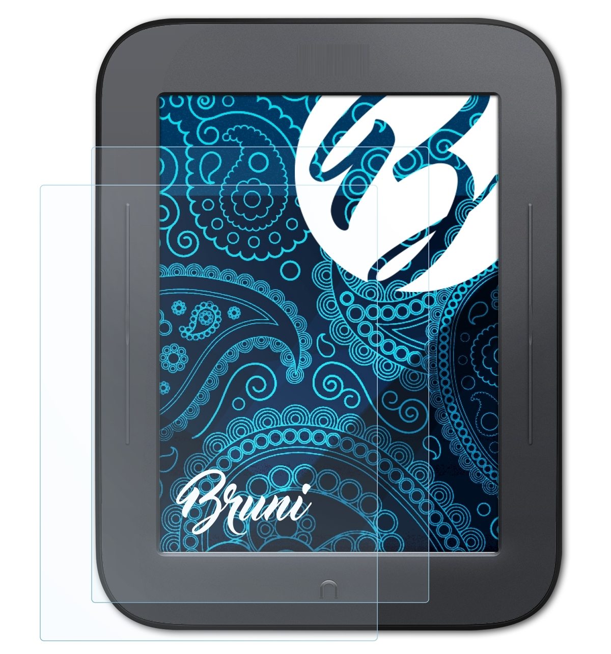 & Touch) BRUNI NOOK Schutzfolie(für Basics-Clear Barnes 2x Noble Simple