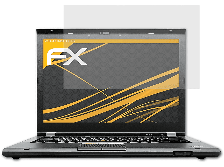 FX-Antireflex Displayschutz(für 2x ThinkPad ATFOLIX Lenovo T430)