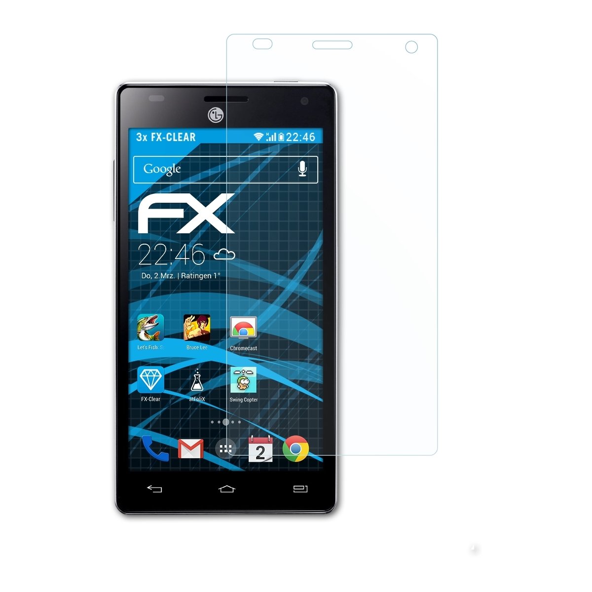 ATFOLIX 3x Optimus (P880)) Displayschutz(für HD FX-Clear LG 4X