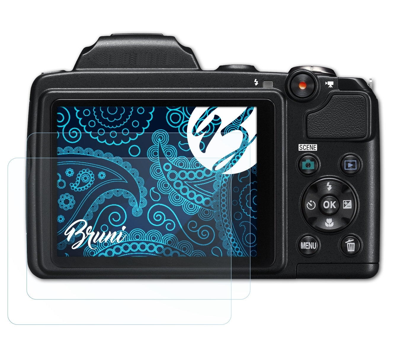 BRUNI Nikon Coolpix L310) Basics-Clear 2x Schutzfolie(für
