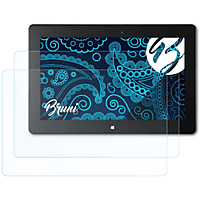 BRUNI 2x Basics-Clear Schutzfolie(für Asus VivoTab Smart ME400C)