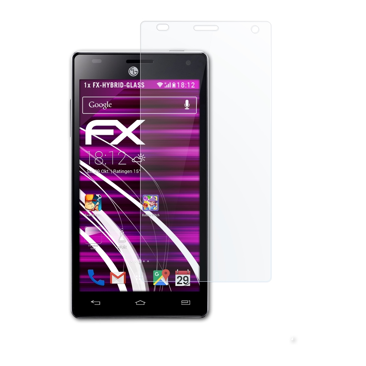 FX-Hybrid-Glass 4X (P880)) ATFOLIX Schutzglas(für LG HD Optimus