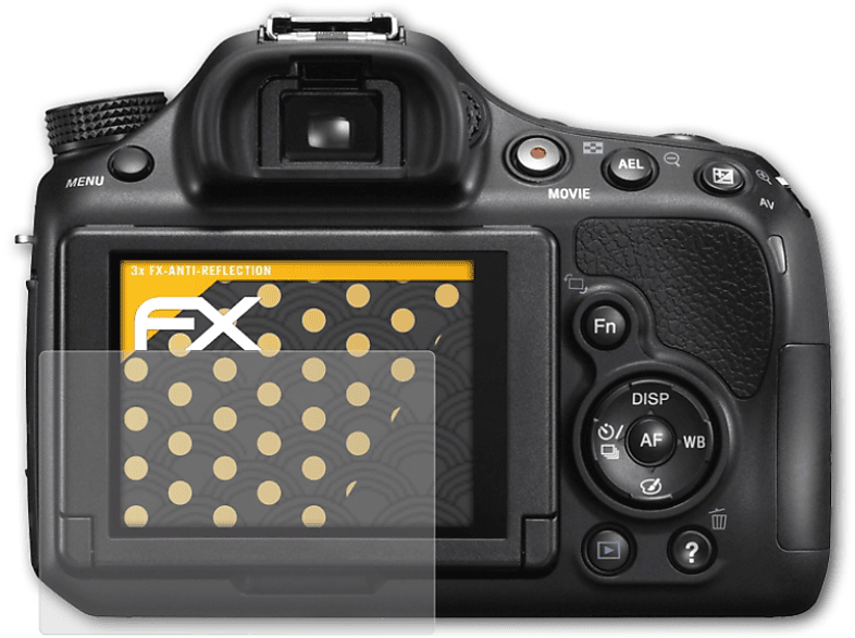 ATFOLIX 3x FX-Antireflex Displayschutz(für Sony Alpha a58 (SLT-A58))