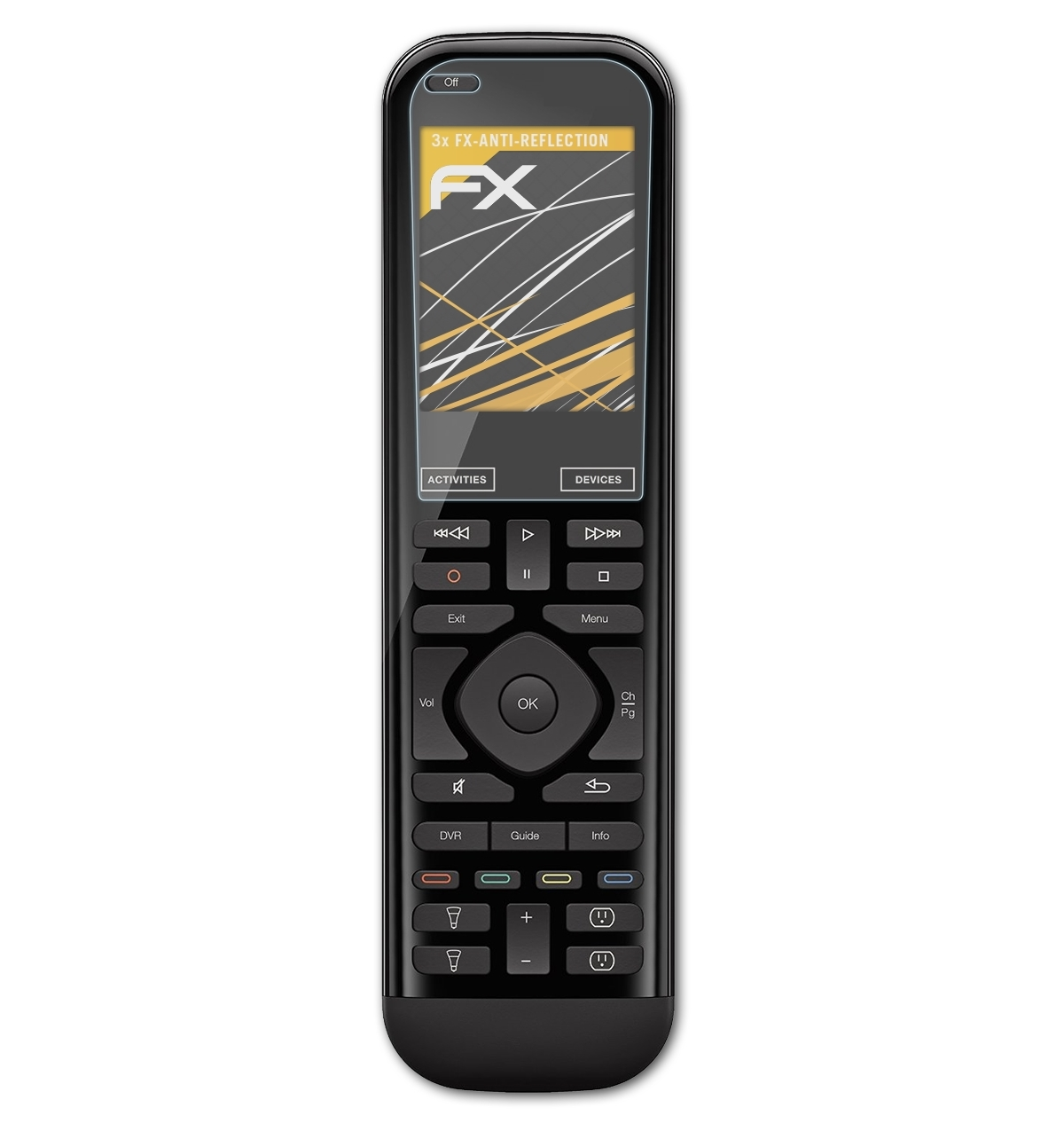 ATFOLIX 3x FX-Antireflex / Logitech Displayschutz(für 950 Harmony Elite)