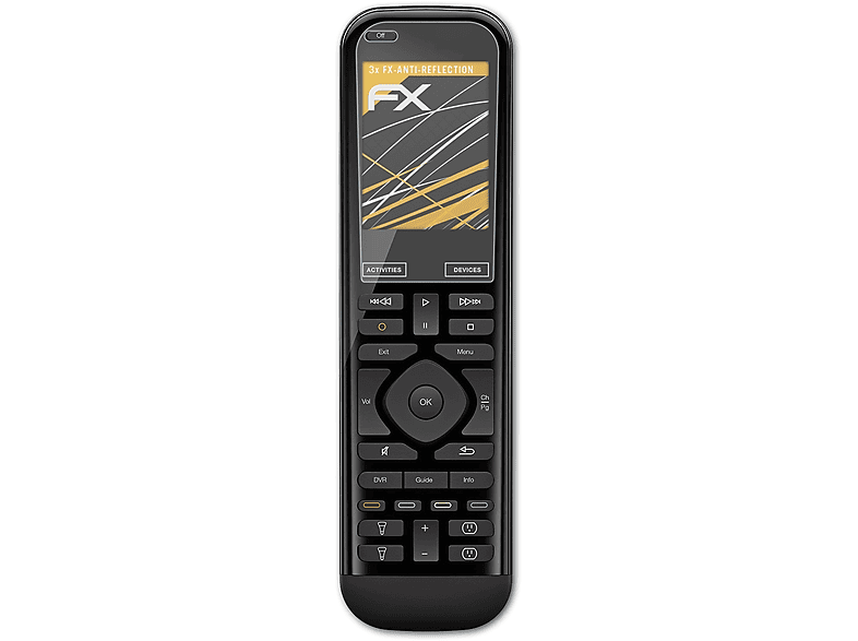 ATFOLIX 3x FX-Antireflex Displayschutz(für Logitech Harmony 950 / Elite)