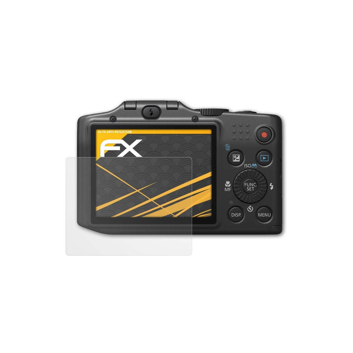 ATFOLIX 3x FX-Antireflex Displayschutz(für Canon IS) SX160 PowerShot