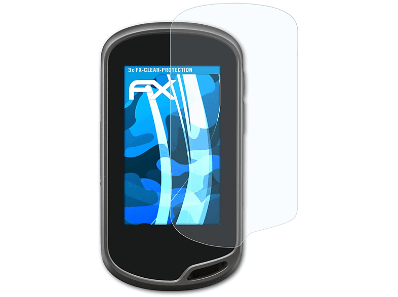 ATFOLIX 3x FX-Clear 650t) Garmin Oregon Displayschutz(für