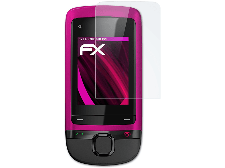 FX-Hybrid-Glass ATFOLIX Schutzglas(für Nokia C2-05)