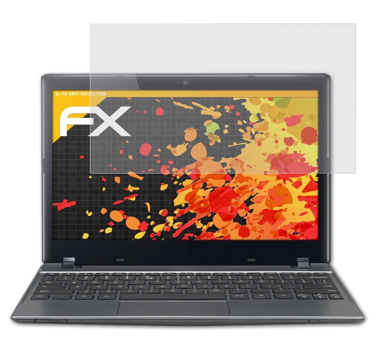 ATFOLIX 2x FX-Antireflex Displayschutz(für (Acer)) Chromebook C7 11.6 (C710, Google Inch)