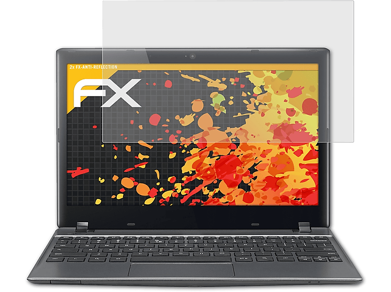 2x Google (C710, ATFOLIX C7 (Acer)) Displayschutz(für FX-Antireflex Inch) Chromebook 11.6