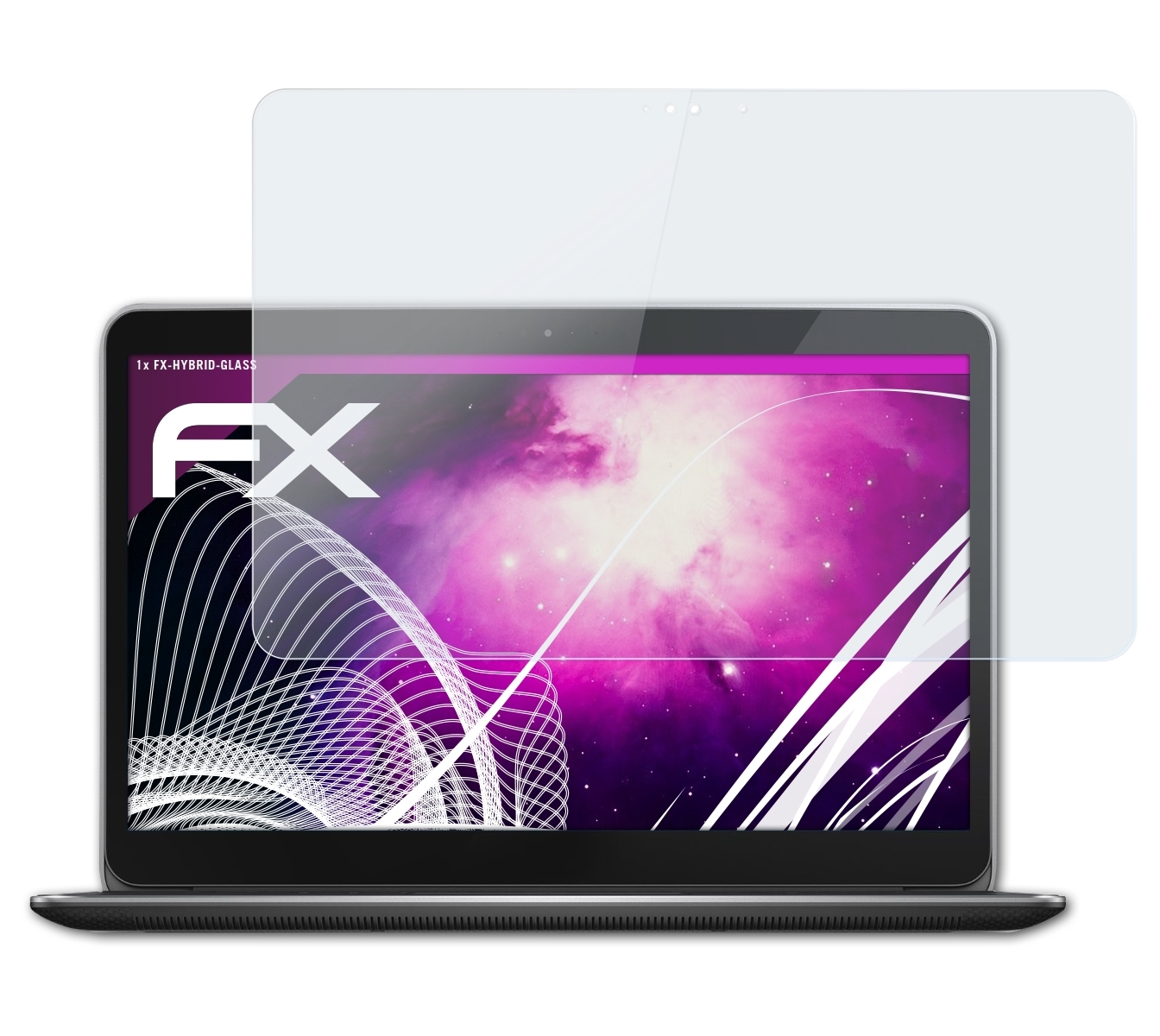 ATFOLIX FX-Hybrid-Glass Schutzglas(für XPS Dell 15 Touch)