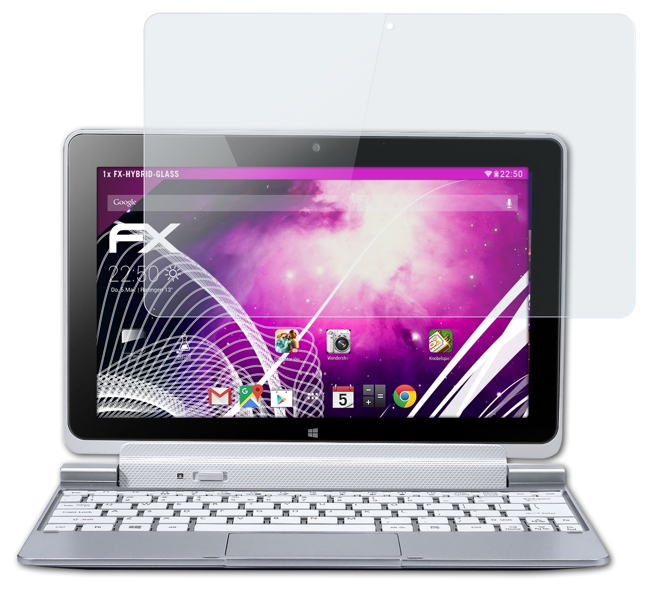 FX-Hybrid-Glass ATFOLIX Iconia Schutzglas(für W511) Acer