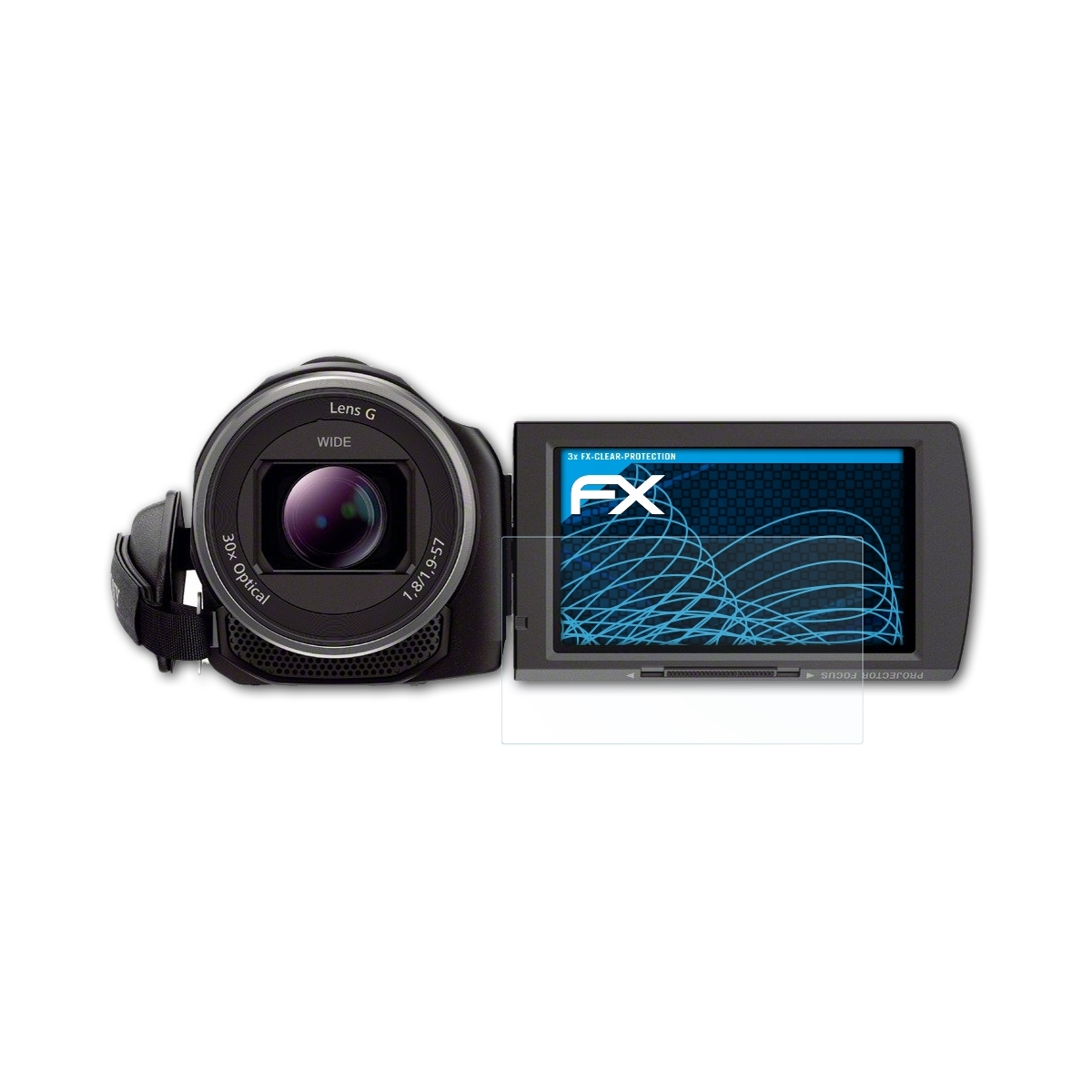 Displayschutz(für HDR-PJ530E) ATFOLIX 3x Sony FX-Clear