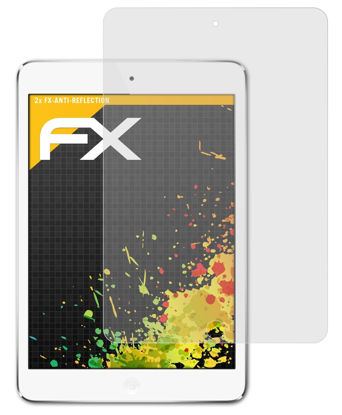 2) Displayschutz(für 2x ATFOLIX iPad FX-Antireflex Apple Mini