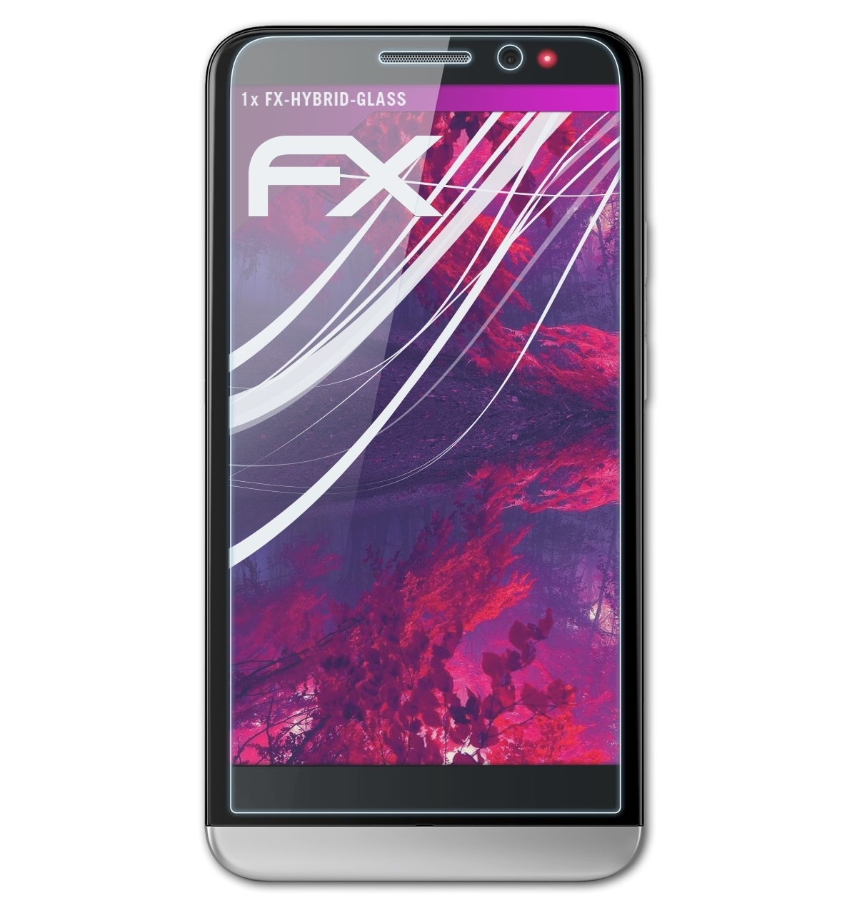 ATFOLIX FX-Hybrid-Glass Schutzglas(für Blackberry Z30)