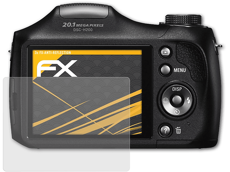 Displayschutz(für FX-Antireflex 3x Sony DSC-H200) ATFOLIX