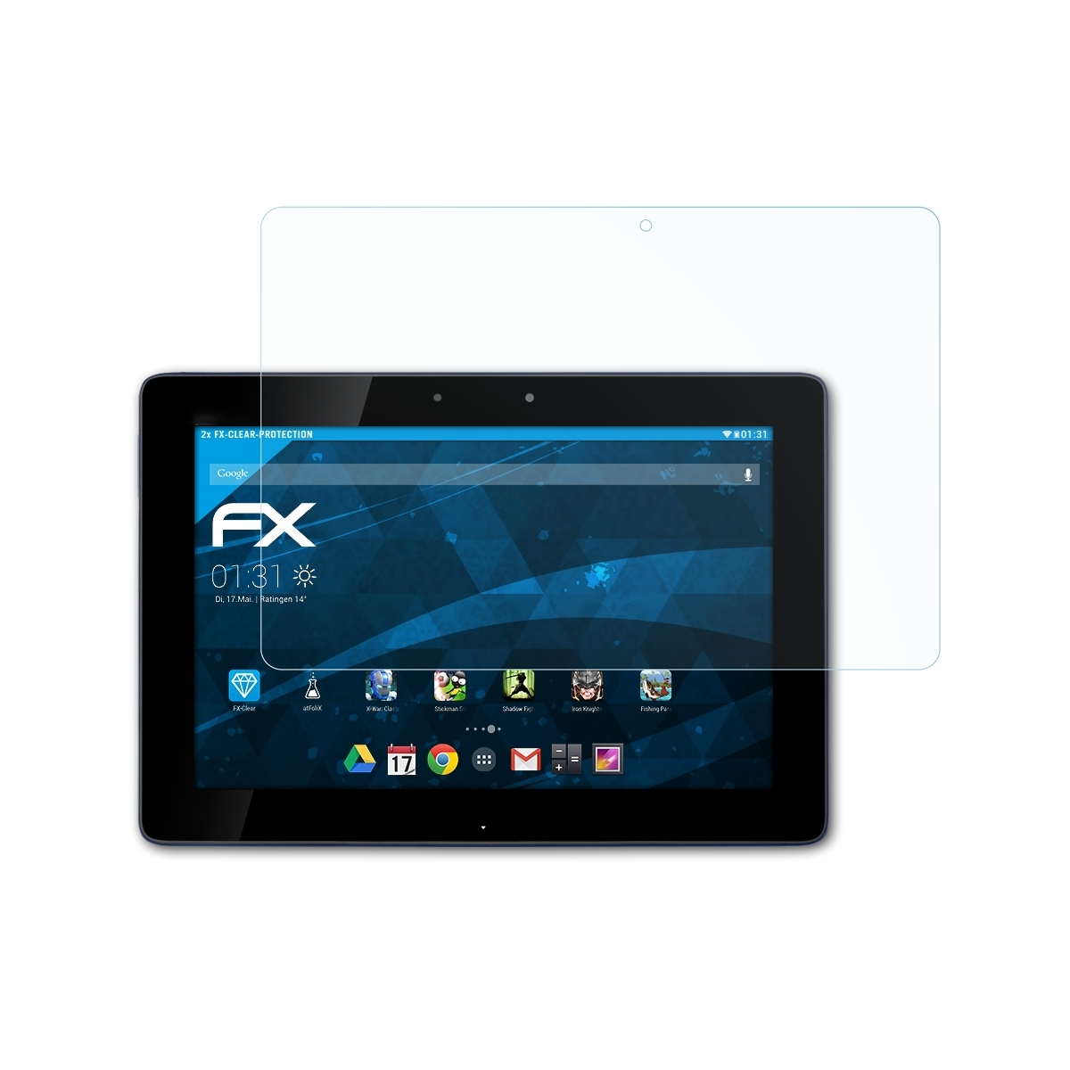 ATFOLIX 2x FX-Clear Transformer Pad Asus (TF300T)) Pad Eee Displayschutz(für