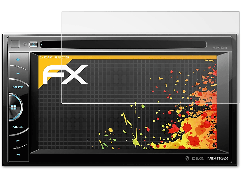 Displayschutz(für ATFOLIX 2x Pioneer AVH-X2500BT) FX-Antireflex