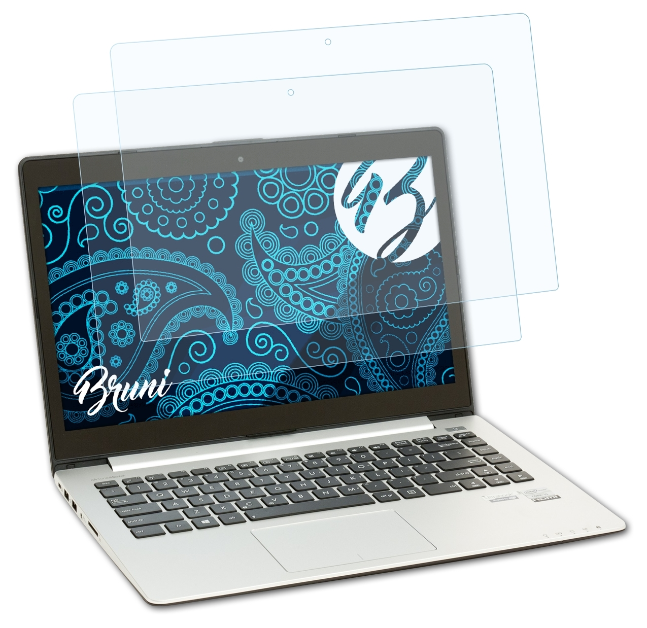 Asus Basics-Clear BRUNI VivoBook Schutzfolie(für S400CA) 2x
