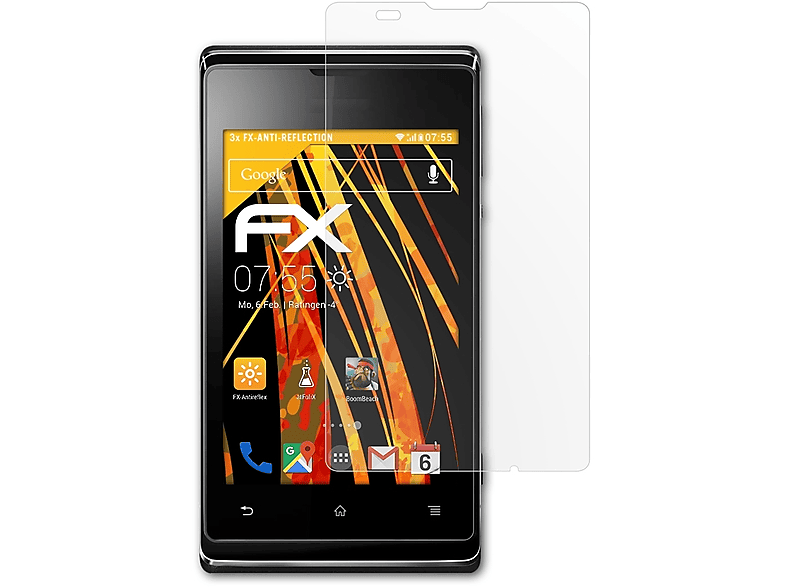 ATFOLIX 3x / Displayschutz(für Dual) FX-Antireflex E Xperia Sony E