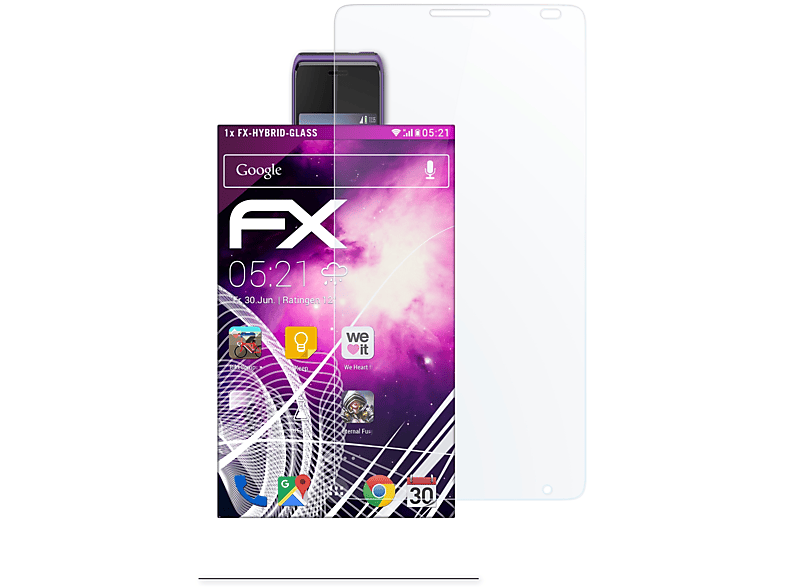 ATFOLIX FX-Hybrid-Glass Schutzglas(für Sony Xperia E1)