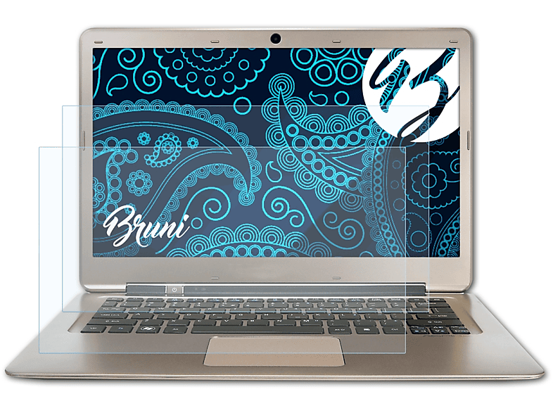 BRUNI 2x Basics-Clear Schutzfolie(für Acer Aspire S3-391)