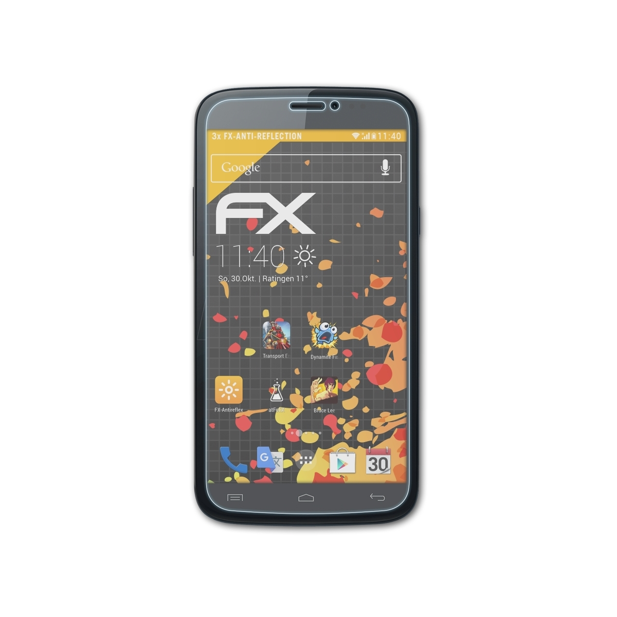 ATFOLIX 3x FX-Antireflex Displayschutz(für Wiko Darkside)