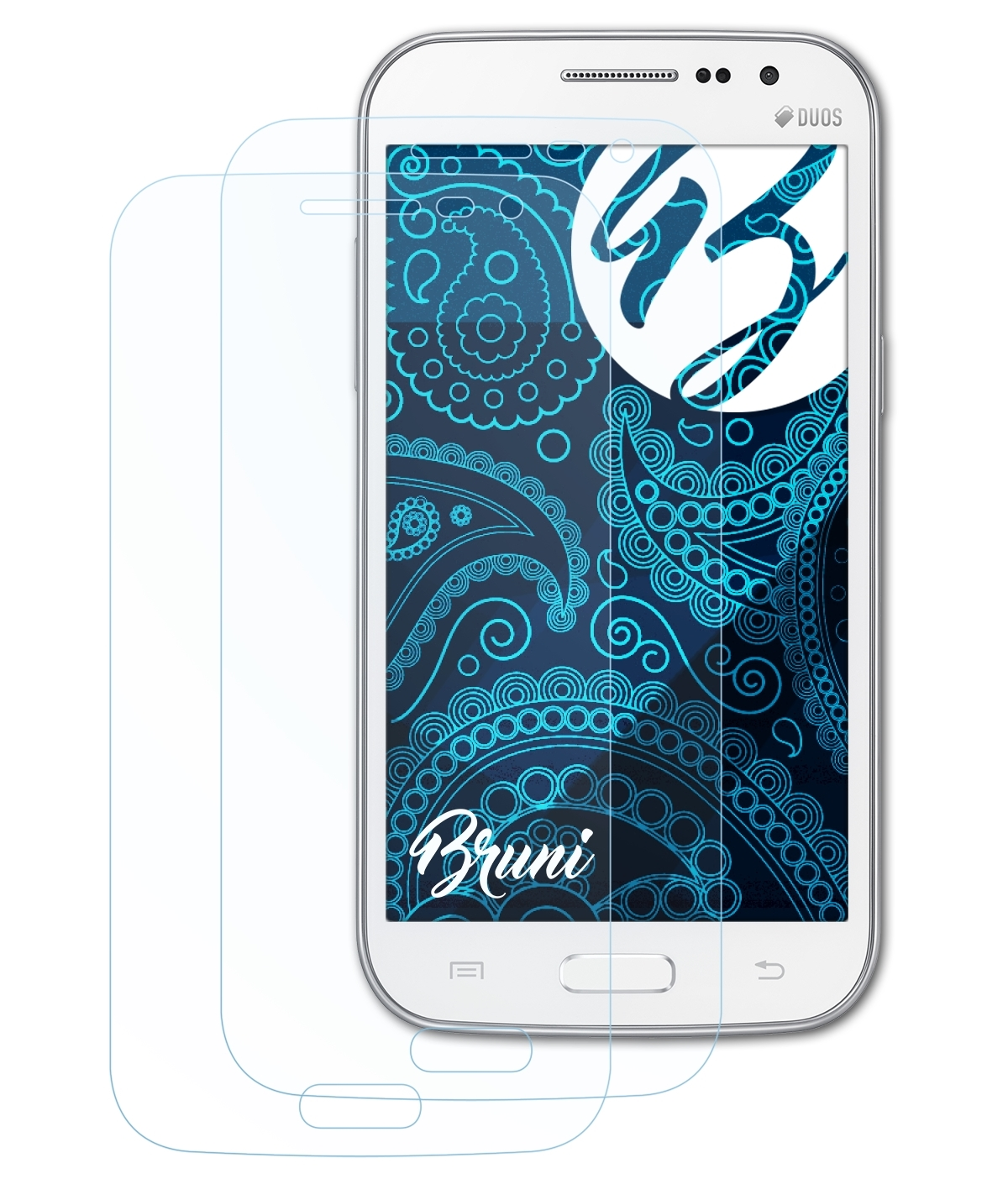 BRUNI 2x Basics-Clear (GT-i8552)) Schutzfolie(für Galaxy Win Samsung