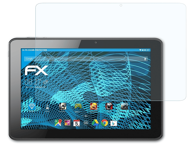 ATFOLIX 2x FX-Clear Displayschutz(für Acer A511) Iconia