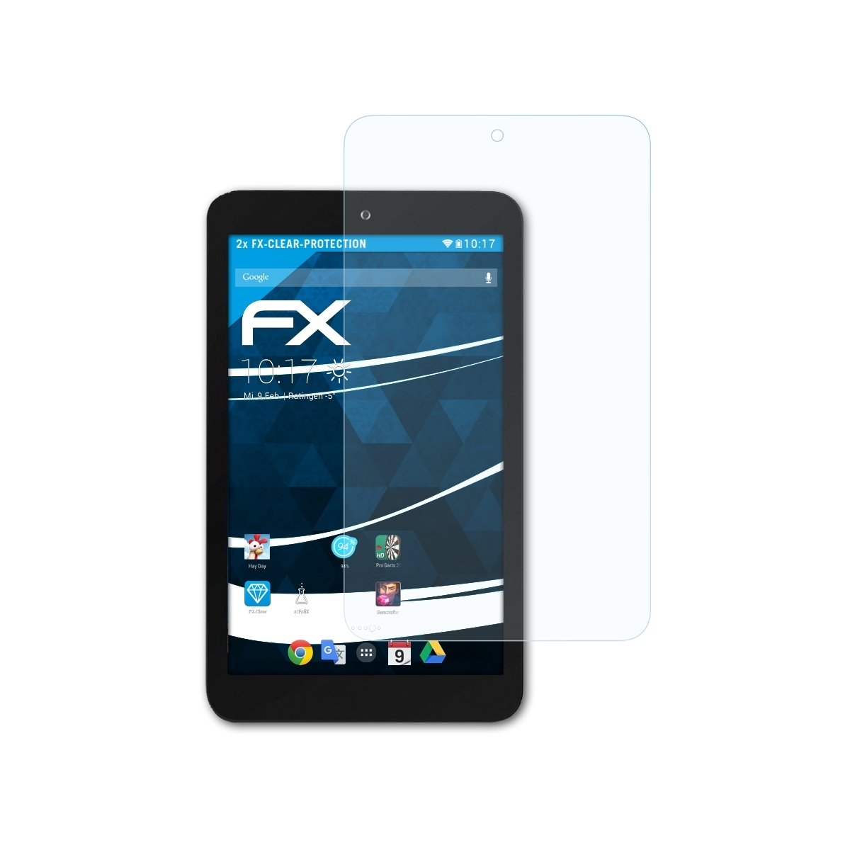 8 Pad MeMO FX-Clear Asus ATFOLIX 2x (ME180A)) Displayschutz(für