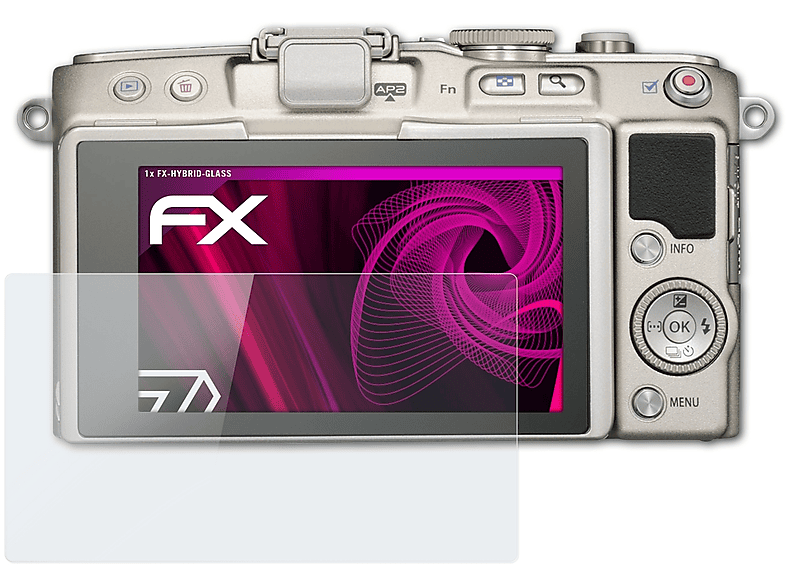 FX-Hybrid-Glass E-PL6) ATFOLIX Olympus Schutzglas(für