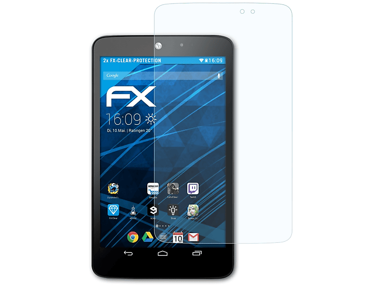ATFOLIX 2x FX-Clear Displayschutz(für LG G Pad 8.3)