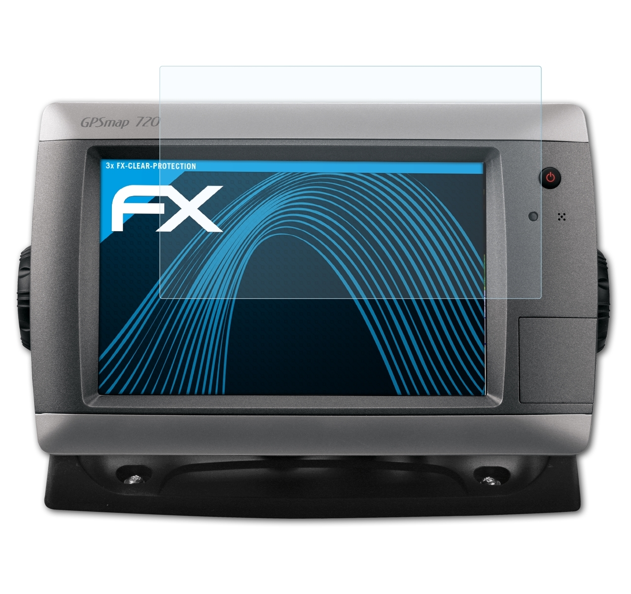3x FX-Clear 720s) Garmin GPSMap Displayschutz(für ATFOLIX