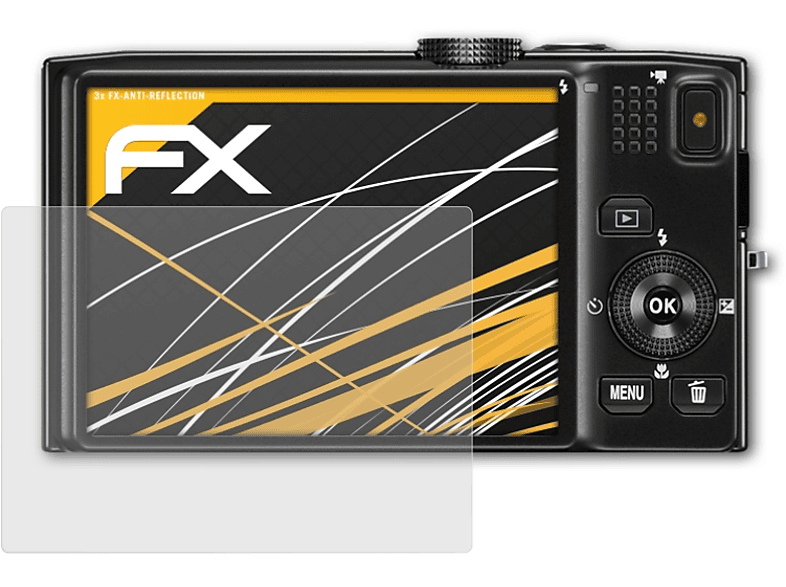 Nikon Displayschutz(für S8200) FX-Antireflex ATFOLIX Coolpix 3x