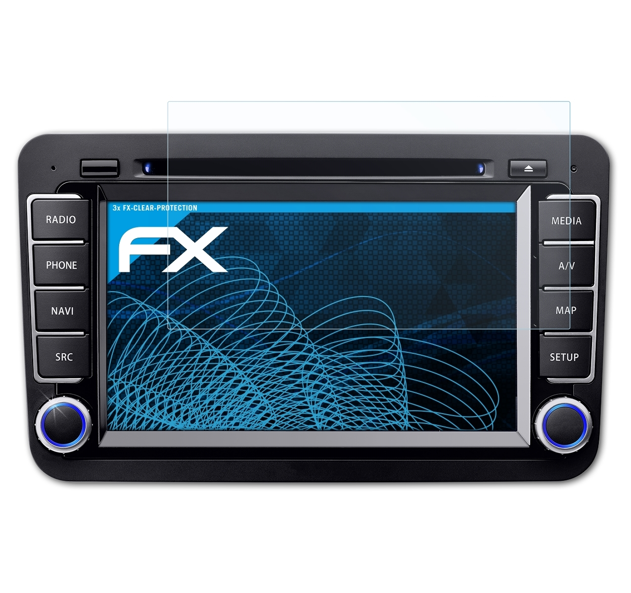 FX-Clear Philadelphia 3x Blaupunkt ATFOLIX Displayschutz(für 835)