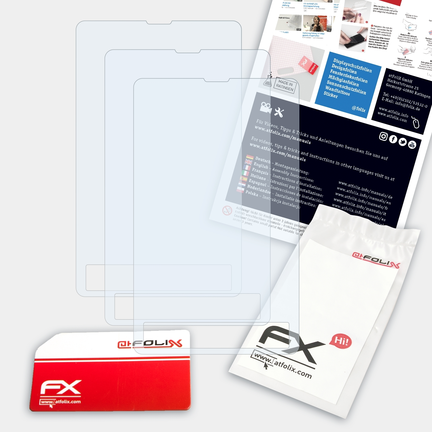 ATFOLIX 3x FX-Clear 909 NeoITaps) Neoi Displayschutz(für