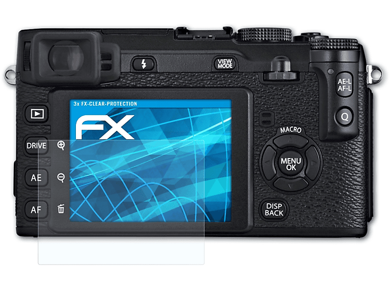 X-E1) ATFOLIX FX-Clear 3x Displayschutz(für Fujifilm