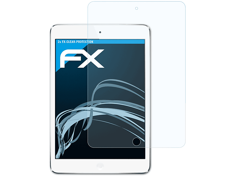 Mini Apple FX-Clear 2) ATFOLIX iPad Displayschutz(für 2x