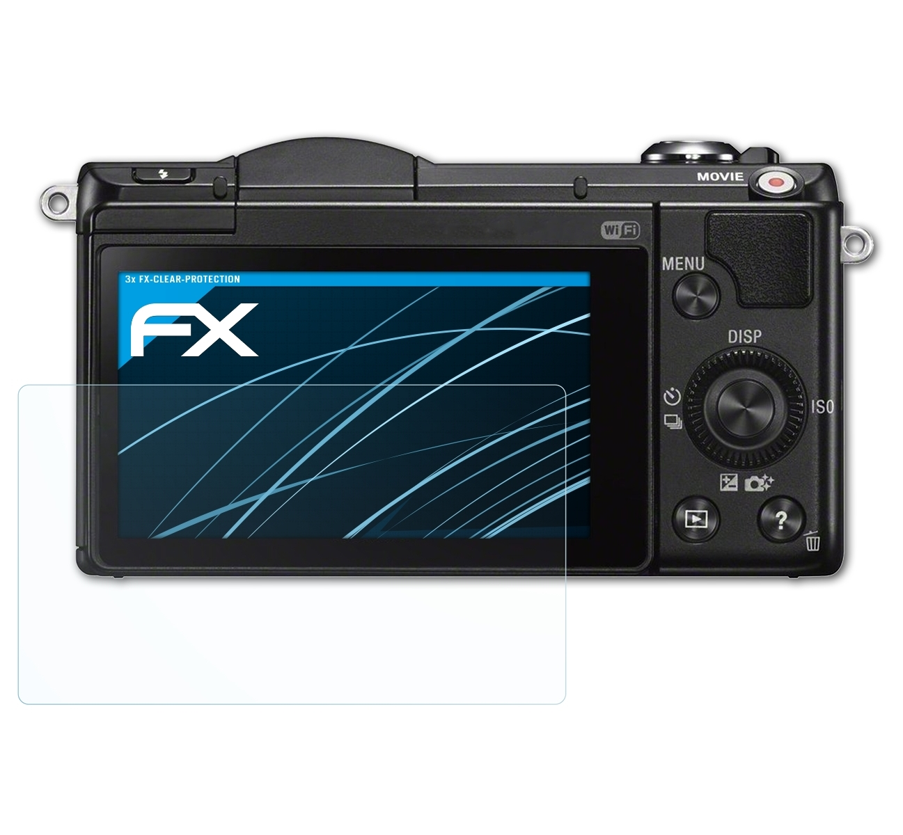 ATFOLIX 3x (ILCE-5000)) FX-Clear Displayschutz(für Sony a5000 Alpha