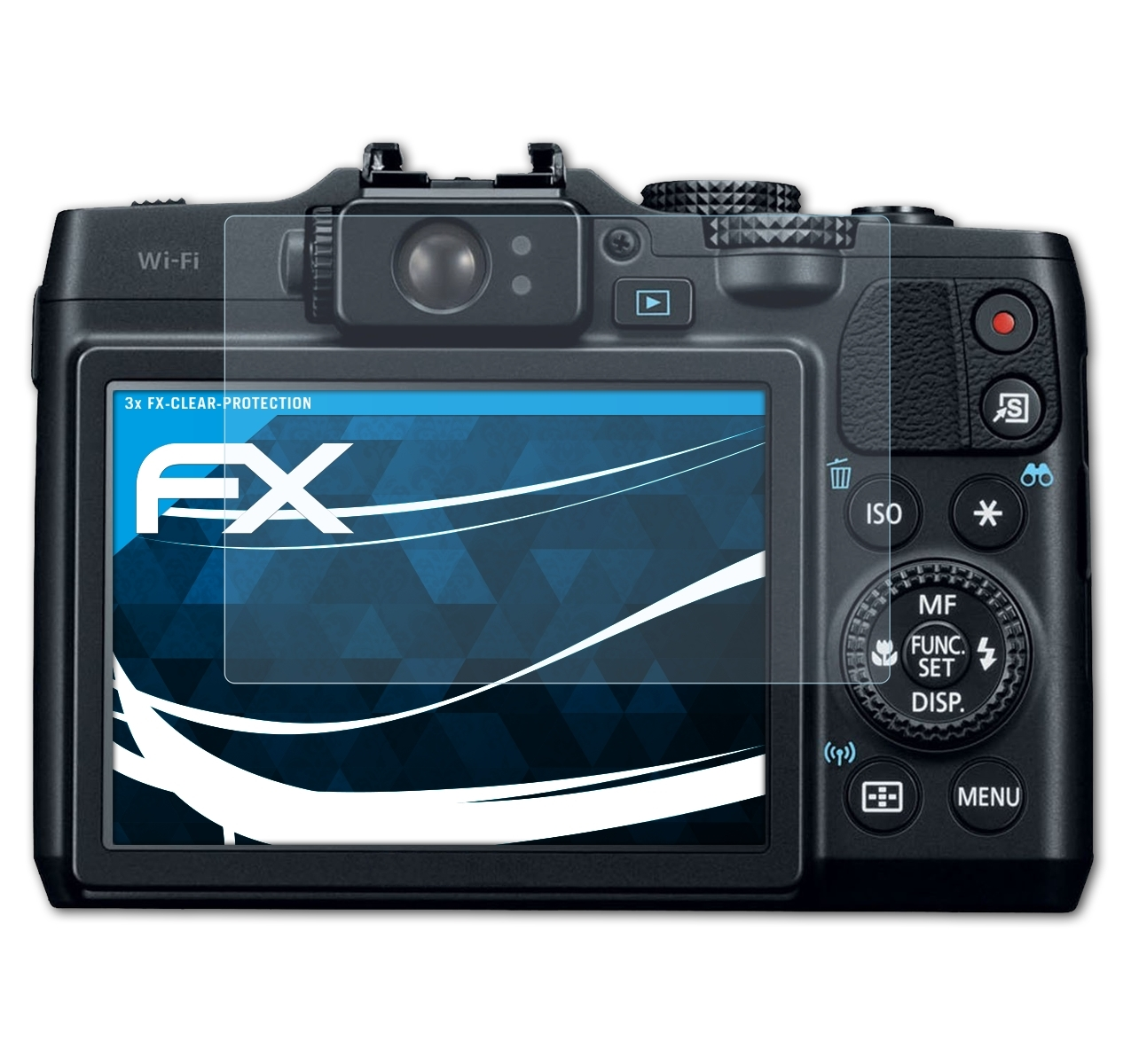 PowerShot ATFOLIX FX-Clear Canon 3x Displayschutz(für G16)