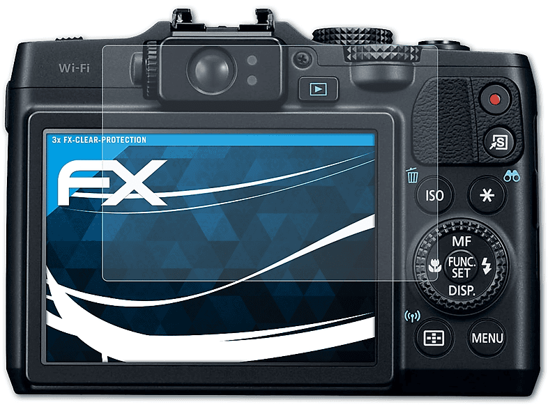 PowerShot ATFOLIX FX-Clear Canon 3x Displayschutz(für G16)