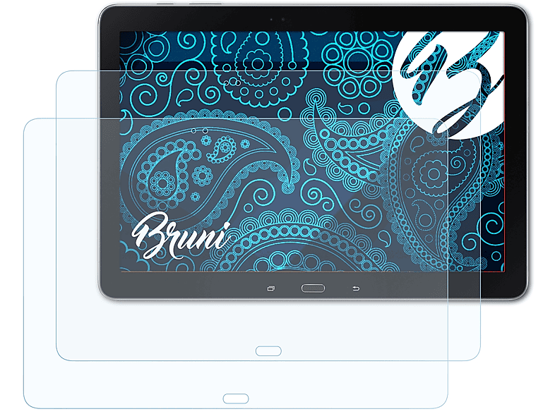 BRUNI 2x Basics-Clear Schutzfolie(für Samsung Galaxy Note Pro 12.2 (LTE & Wi-Fi))