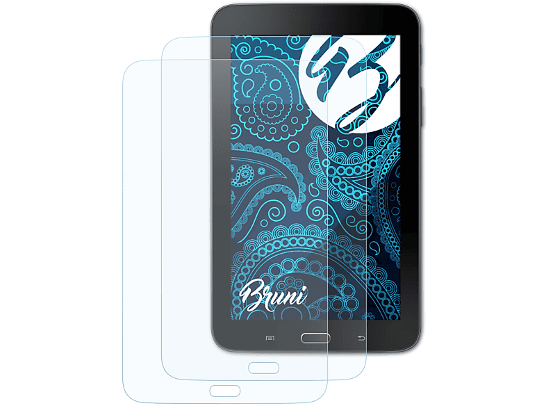 BRUNI 2x Tab 7.0 Samsung Galaxy 3 Lite) Schutzfolie(für Basics-Clear