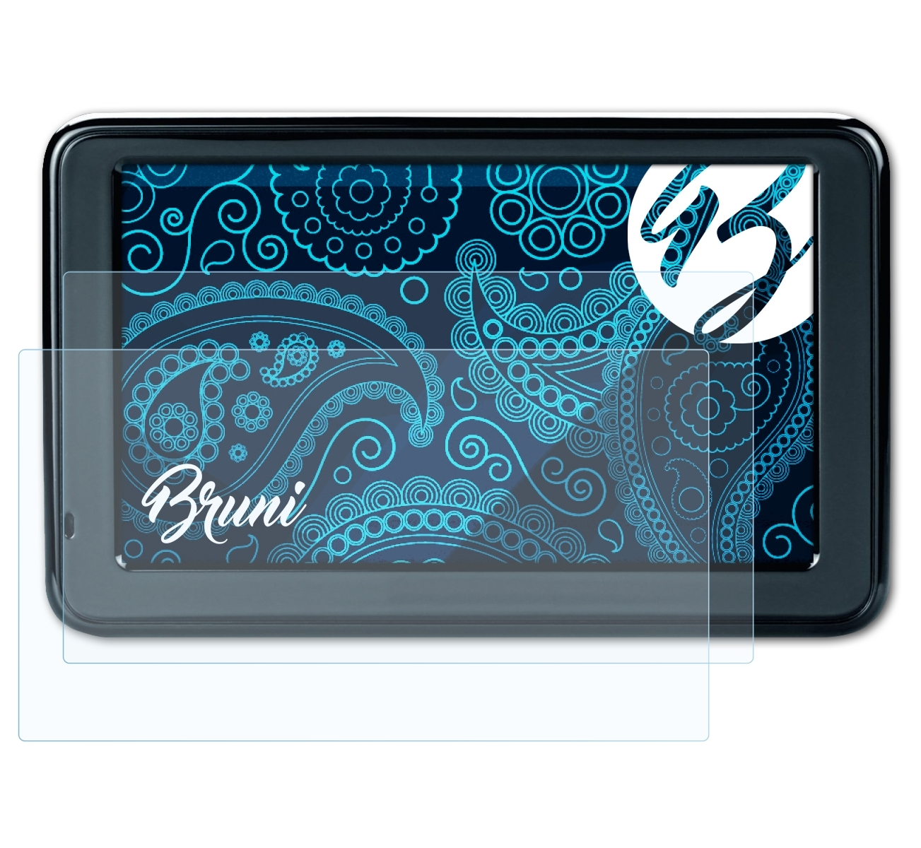 BRUNI 2x Basics-Clear Schutzfolie(für Garmin 55LT) 55LMT / nüvi