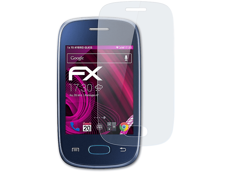 ATFOLIX FX-Hybrid-Glass Schutzglas(für Samsung Galaxy Pocket Neo (GT-S5310))
