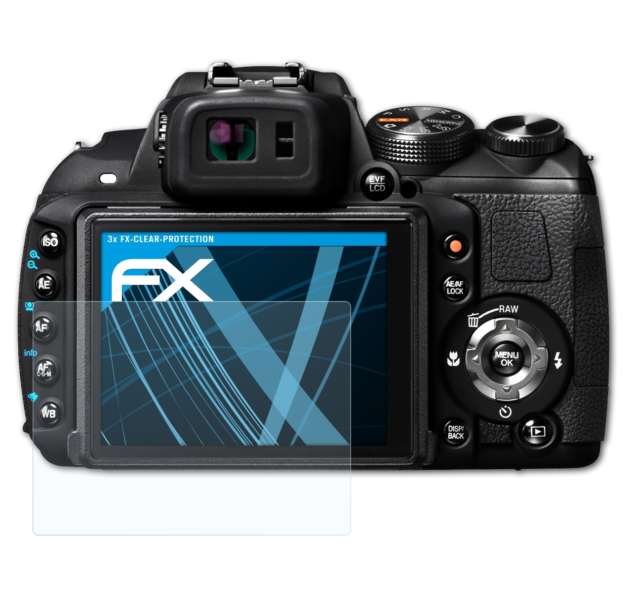 ATFOLIX Displayschutz(für 3x FX-Clear Fujifilm HS25EXR) FinePix